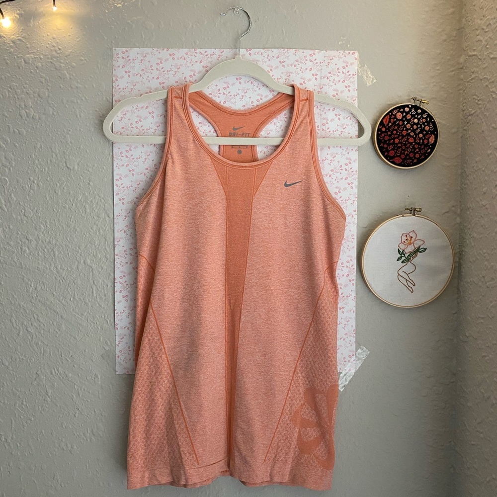 Orange Nike Dri-Fit Tank Top